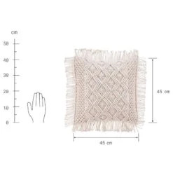 Coussin Macrame Zickzack -Produits Menagers 1000336740 220311 500 SKETCH DETAILS P000000001000336740 sketch