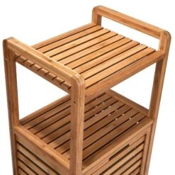 Étagère Avec Panier à Linge BIG BAMBOO 20 Étagère Avec Panier à Linge BIG BAMBOO -Produits Menagers 1000337919 220301 070 DETAILS P000000001000337919