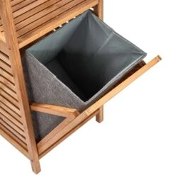 Étagère Avec Panier à Linge BIG BAMBOO 22 Étagère Avec Panier à Linge BIG BAMBOO -Produits Menagers 1000337919 220301 072 DETAILS P000000001000337919