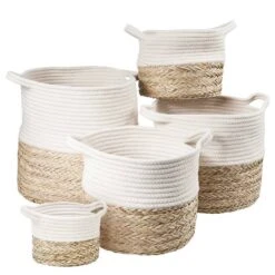 Panier COTTON BRAID -Produits Menagers 1000337959 230420 030 DETAILS P000000001000337959