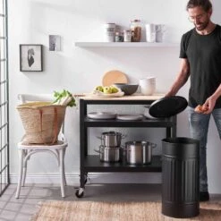 Poubelle Oskar ZINC -Produits Menagers 1000338034 220225 020 MOOD DETAILS P000000001000338034 mood