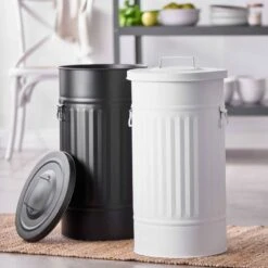 Poubelle Oskar ZINC -Produits Menagers 1000338043 220301 021 MOOD DETAILS P000000001000338043 mood