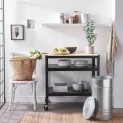 Poubelle Oskar ZINC -Produits Menagers 1000338081 220225 020 MOOD DETAILS P000000001000338081 mood