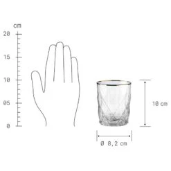 Verres UPSCALE (lot De 6) -Produits Menagers 1000365045 220721 500 SKETCH DETAILS P000000001000365045 sketch