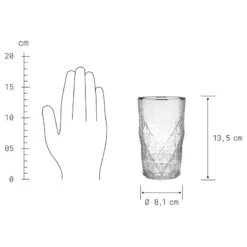 Verres à Cocktail UPSCALE (lot De 6) -Produits Menagers 1000365052 220721 500 SKETCH DETAILS P000000001000365052 sketch