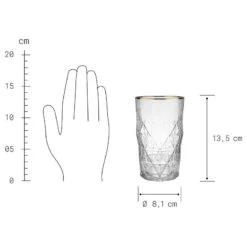 Verres à Cocktail UPSCALE (lot De 6) -Produits Menagers 1000365056 220721 500 SKETCH DETAILS P000000001000365056 sketch