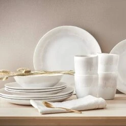 Assiettes Plates ATLANTIS - Lot De 4 -Produits Menagers 1000386145 230601 022 MOOD DETAILS P000000001000386145 mood