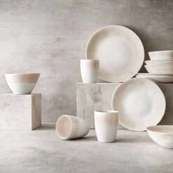 Assiettes Plates ATLANTIS - Lot De 4 -Produits Menagers 1000386145 230601 024 MOOD DETAILS P000000001000386145 mood