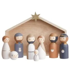 Produits Menagers 26 Crèche Avec Personnages X-MAS - 9 élém.